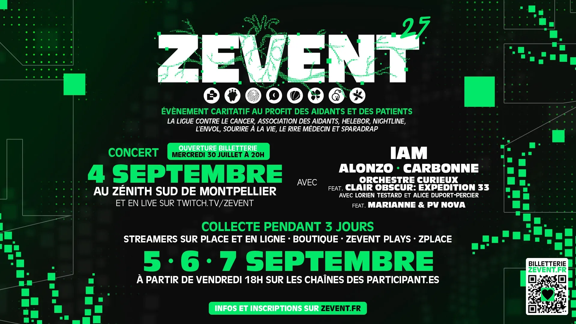 ZEvent 2025 : Guide Complet du Marathon Caritatif + Concert IAM, Alonzo, Carbonne